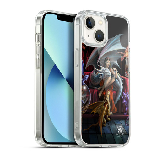 Anne Stokes Mix Fantasy Art Dragon Charm Soft Gel Case for Apple iPhone 13