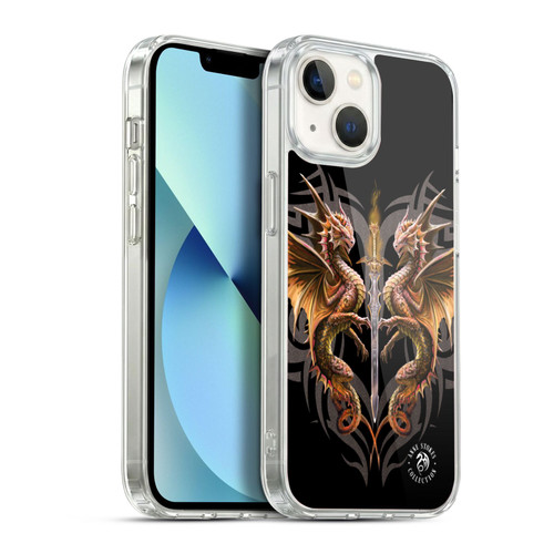 Anne Stokes Mix Fantasy Art Dragon Sword Soft Gel Case for Apple iPhone 13