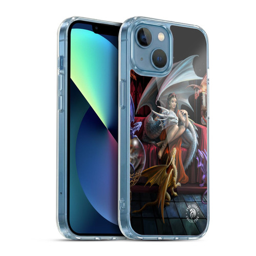 Anne Stokes Mix Fantasy Art Dragon Charm Soft Gel Case for Apple iPhone 13 Mini