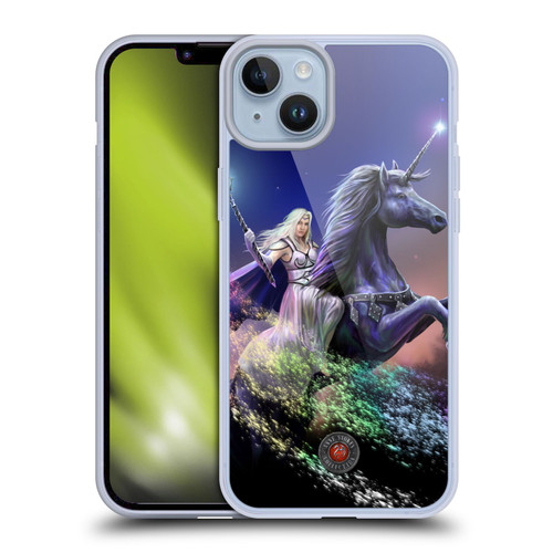 Anne Stokes Mix Fantasy Art Rainbow Magic Soft Gel Case for Apple iPhone 14 Plus
