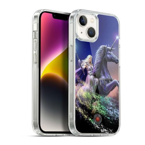 Anne Stokes Mix Fantasy Art Rainbow Magic Soft Gel Case for Apple iPhone 14 Plus