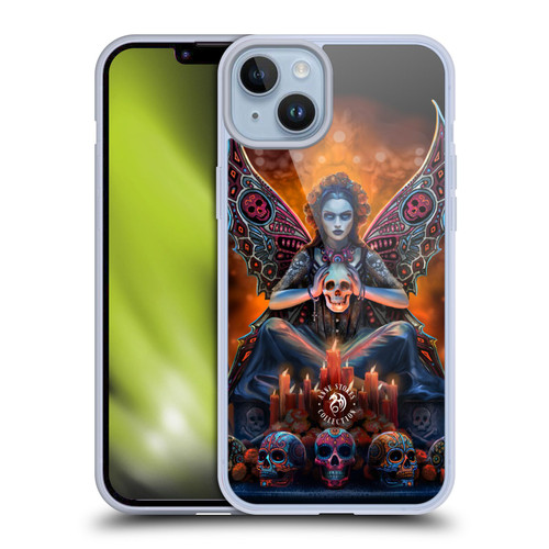 Anne Stokes Mix Fantasy Art Skull Fairy Soft Gel Case for Apple iPhone 14 Plus