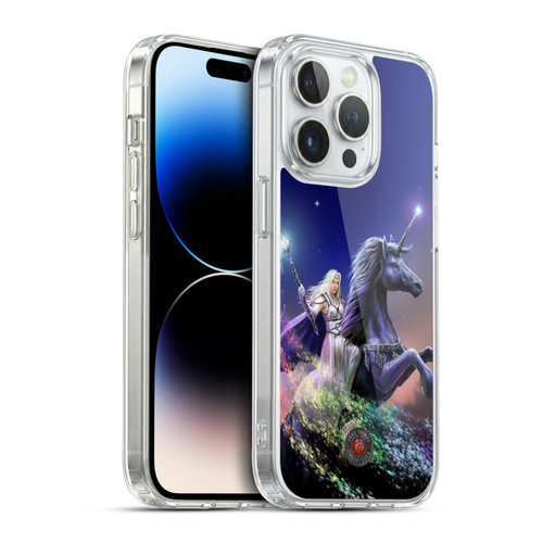 Anne Stokes Mix Fantasy Art Rainbow Magic Soft Gel Case for Apple iPhone 14 Pro