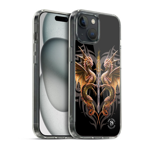 Anne Stokes Mix Fantasy Art Dragon Sword Soft Gel Case for Apple iPhone 15