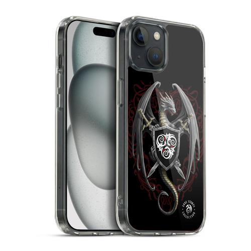 Anne Stokes Mix Fantasy Art Dragon Defender Soft Gel Case for Apple iPhone 15 Plus