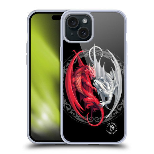 Anne Stokes Mix Fantasy Art Merlin's Dragons Soft Gel Case for Apple iPhone 15 Plus