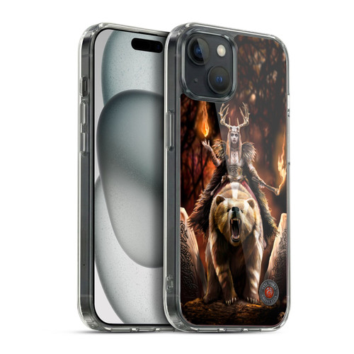 Anne Stokes Mix Fantasy Art Viking Witch Soft Gel Case for Apple iPhone 15 Plus