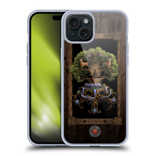 Anne Stokes Mix Fantasy Art Yggdrasil Soft Gel Case for Apple iPhone 15 Plus