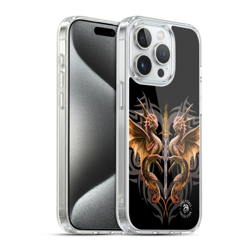 Anne Stokes Mix Fantasy Art Dragon Sword Soft Gel Case for Apple iPhone 15 Pro
