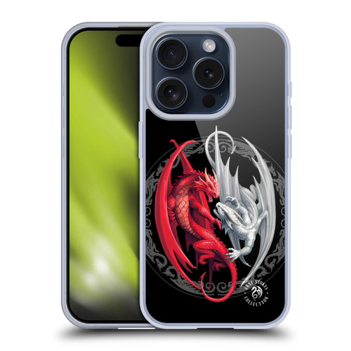 Anne Stokes Mix Fantasy Art Merlin's Dragons Soft Gel Case for Apple iPhone 15 Pro