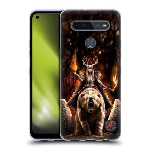 Anne Stokes Mix Fantasy Art Viking Witch Soft Gel Case for LG K51S
