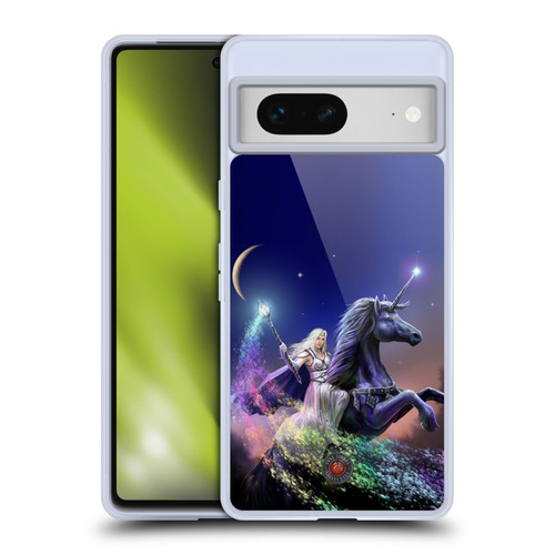 Anne Stokes Mix Fantasy Art Rainbow Magic Soft Gel Case for Google Pixel 7