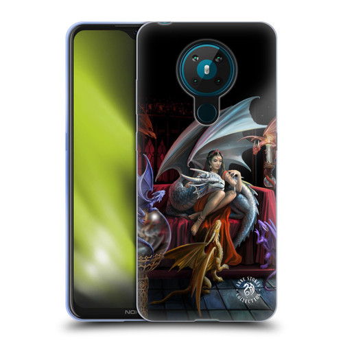 Anne Stokes Mix Fantasy Art Dragon Charm Soft Gel Case for Nokia 5.3