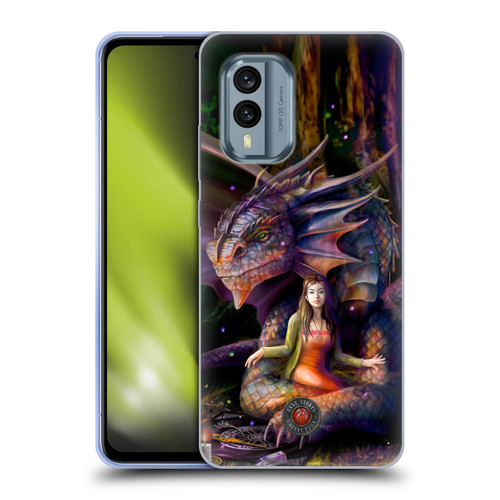 Anne Stokes Mix Fantasy Art Spirit Dragon Soft Gel Case for Nokia X30
