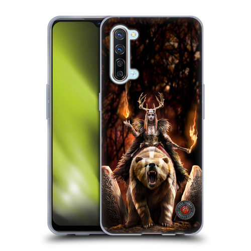 Anne Stokes Mix Fantasy Art Viking Witch Soft Gel Case for OPPO Find X2 Lite 5G
