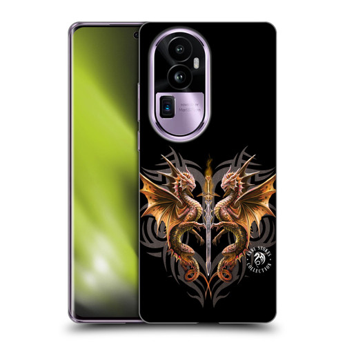 Anne Stokes Mix Fantasy Art Dragon Sword Soft Gel Case for OPPO Reno10 Pro+