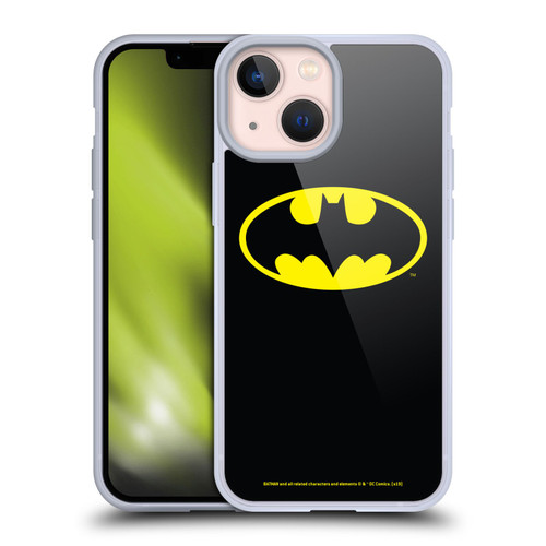 Batman DC Comics Logos Classic Soft Gel Case for Apple iPhone 13 Mini & MagSafe