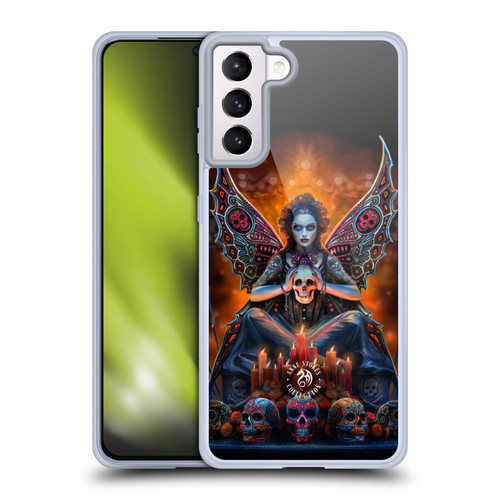 Anne Stokes Mix Fantasy Art Skull Fairy Soft Gel Case for Samsung Galaxy S21+ 5G