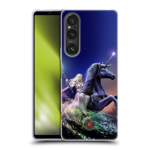 Anne Stokes Mix Fantasy Art Rainbow Magic Soft Gel Case for Sony Xperia 1 V 5G