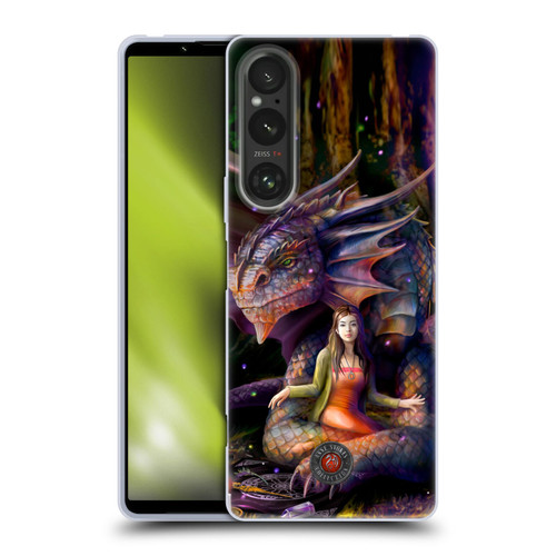 Anne Stokes Mix Fantasy Art Spirit Dragon Soft Gel Case for Sony Xperia 1 V 5G