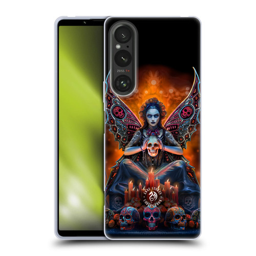 Anne Stokes Mix Fantasy Art Skull Fairy Soft Gel Case for Sony Xperia 1 V 5G