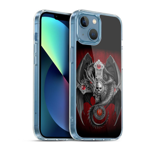 Anne Stokes Tribal Gothic Dragon Soft Gel Case for Apple iPhone 13 Mini