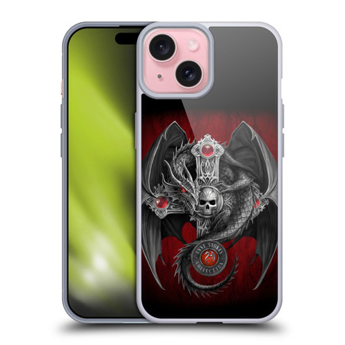 Anne Stokes Tribal Gothic Dragon Soft Gel Case for Apple iPhone 15