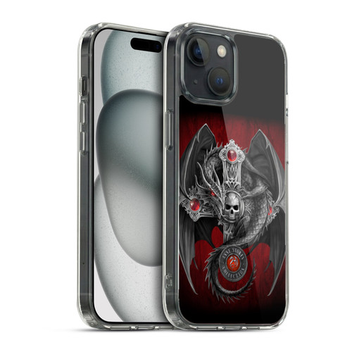 Anne Stokes Tribal Gothic Dragon Soft Gel Case for Apple iPhone 15