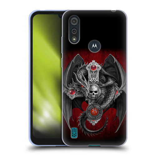 Anne Stokes Tribal Gothic Dragon Soft Gel Case for Motorola Moto E6s (2020)