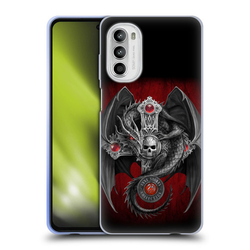Anne Stokes Tribal Gothic Dragon Soft Gel Case for Motorola Moto G52