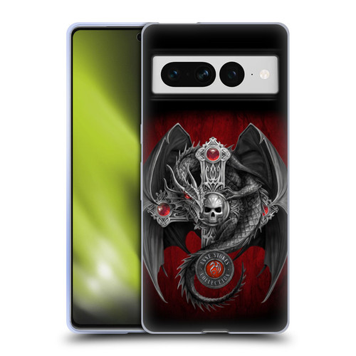 Anne Stokes Tribal Gothic Dragon Soft Gel Case for Google Pixel 7 Pro