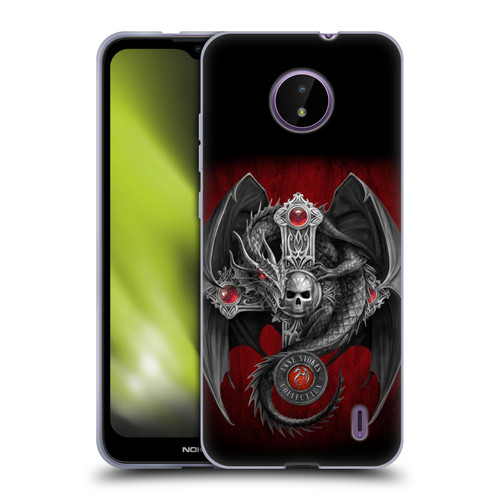 Anne Stokes Tribal Gothic Dragon Soft Gel Case for Nokia C10 / C20