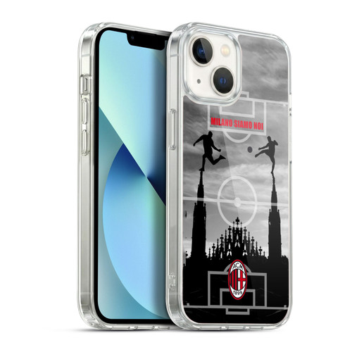 AC Milan Adults Milano Siamo Noi 3 Soft Gel Case for Apple iPhone 13