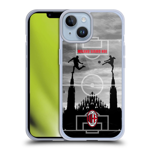 AC Milan Adults Milano Siamo Noi 3 Soft Gel Case for Apple iPhone 14