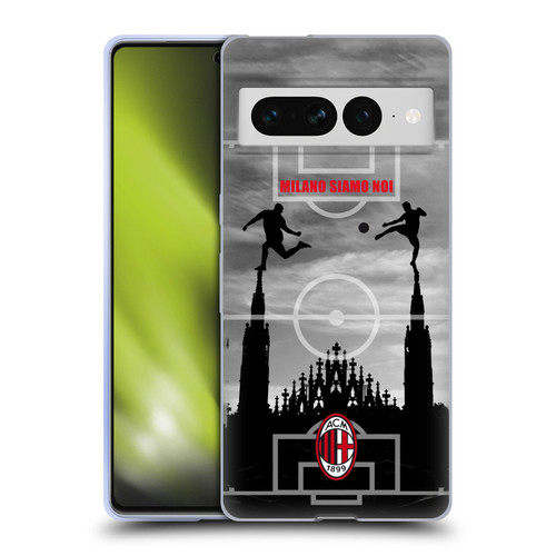 AC Milan Adults Milano Siamo Noi 3 Soft Gel Case for Google Pixel 7 Pro