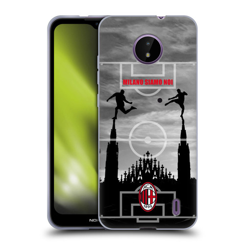 AC Milan Adults Milano Siamo Noi 3 Soft Gel Case for Nokia C10 / C20