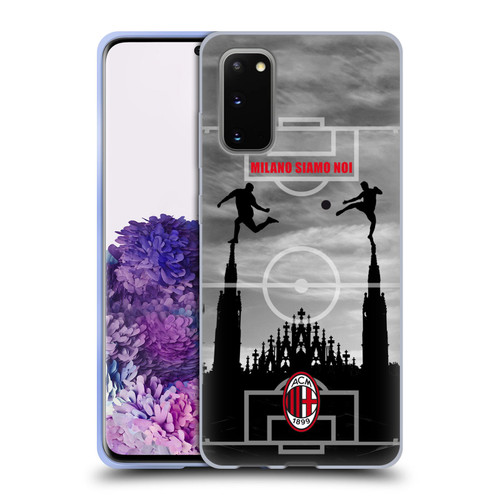 AC Milan Adults Milano Siamo Noi 3 Soft Gel Case for Samsung Galaxy S20 / S20 5G