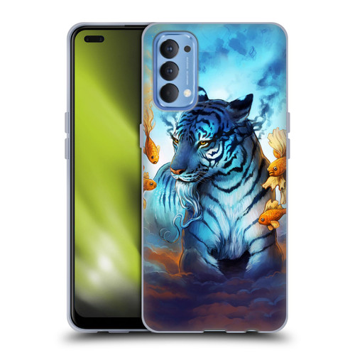 Jonas "JoJoesArt" Jödicke Big Cats Tiger Fish Soft Gel Case for OPPO Reno 4 5G