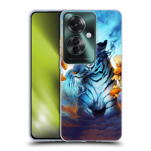 Jonas "JoJoesArt" Jödicke Big Cats Tiger Fish Soft Gel Case for OPPO Reno11 F 5G / F25 Pro 5G