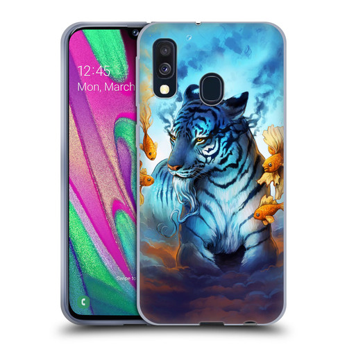 Jonas "JoJoesArt" Jödicke Big Cats Tiger Fish Soft Gel Case for Samsung Galaxy A40 (2019)