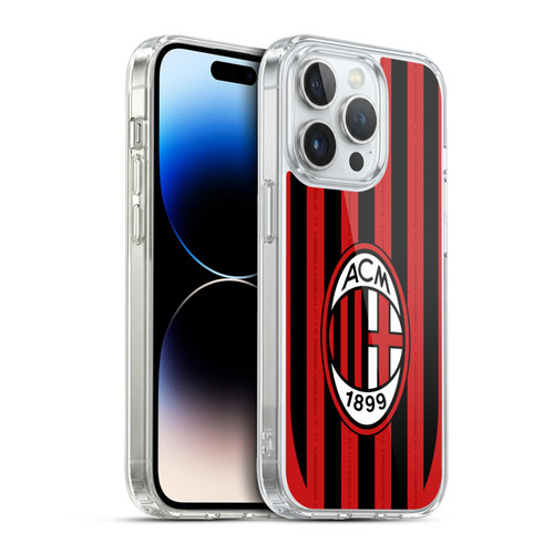 AC Milan 2024/25 Crest Kit Home Soft Gel Case for Apple iPhone 13 Pro & MagSafe