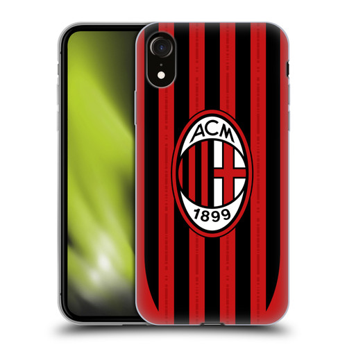 AC Milan 2024/25 Crest Kit Home Soft Gel Case for Apple iPhone XR