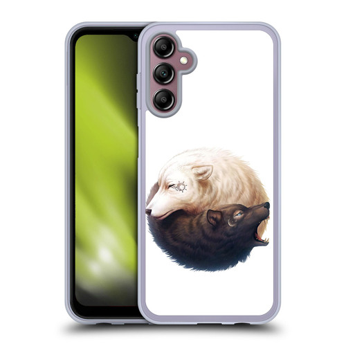 Jonas "JoJoesArt" Jödicke Creatures Yin Yang Wolves Soft Gel Case for Samsung Galaxy A14 5G