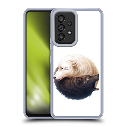 Jonas "JoJoesArt" Jödicke Creatures Yin Yang Wolves Soft Gel Case for Samsung Galaxy A53 5G (2022)