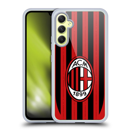 AC Milan 2024/25 Crest Kit Home Soft Gel Case for Samsung Galaxy A34 5G