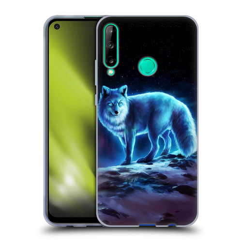 Jonas "JoJoesArt" Jödicke Wildlife Ice Fox Soft Gel Case for Huawei P40 lite E