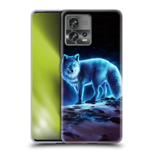 Jonas "JoJoesArt" Jödicke Wildlife Ice Fox Soft Gel Case for Motorola Moto Edge 30 Fusion