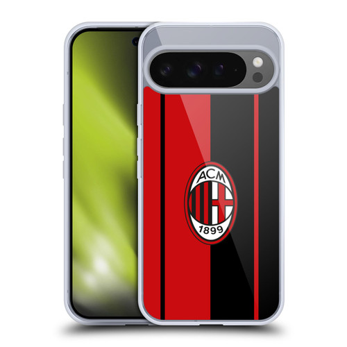 AC Milan Crest Red And Black Soft Gel Case for Google Pixel 9 Pro XL