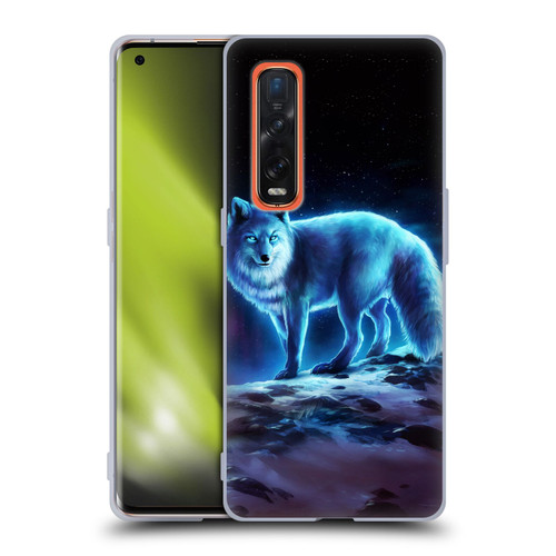 Jonas "JoJoesArt" Jödicke Wildlife Ice Fox Soft Gel Case for OPPO Find X2 Pro 5G