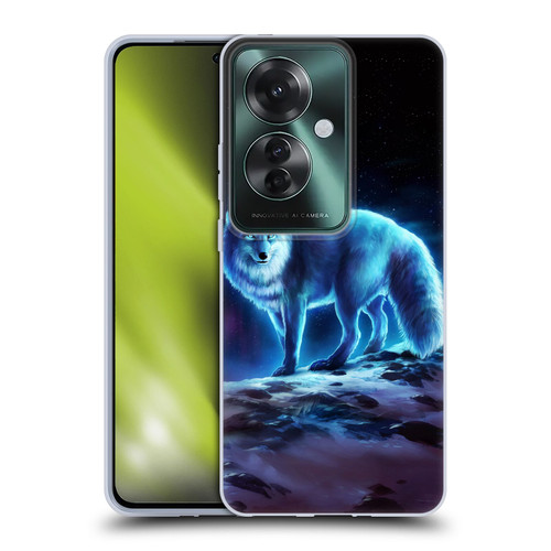 Jonas "JoJoesArt" Jödicke Wildlife Ice Fox Soft Gel Case for OPPO Reno11 F 5G / F25 Pro 5G